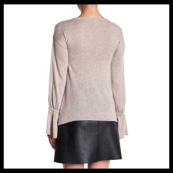 14th & Union Bell Sleeve Sweater Tan - Picture 3 of 4